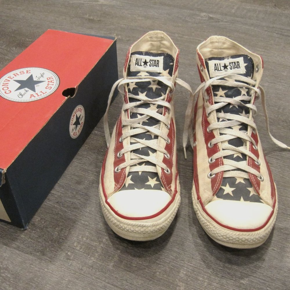 Vintage Converse Stars and Bars Made in USA American Flag